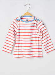T-shirt orange ELLE EST OU LA MER pour enfant seconde vue