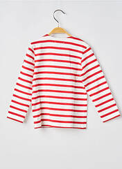 T-shirt rouge ELLE EST OU LA MER pour enfant seconde vue