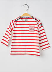 T-shirt rouge ELLE EST OU LA MER pour enfant seconde vue