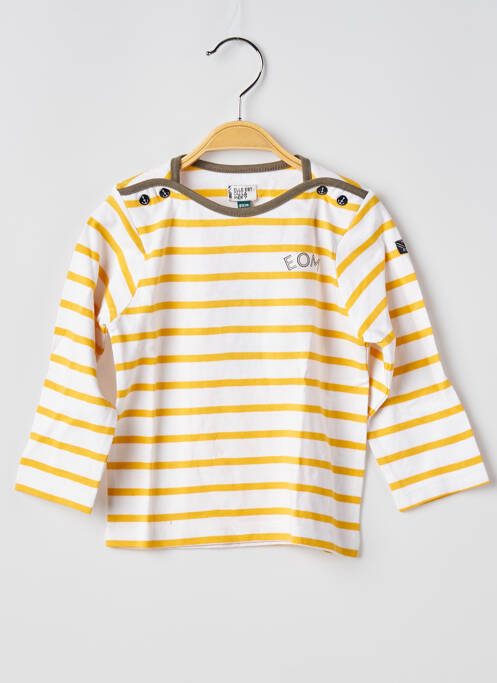 T-shirt manches longues manches longues jaune ELLE EST OU LA MER enfant