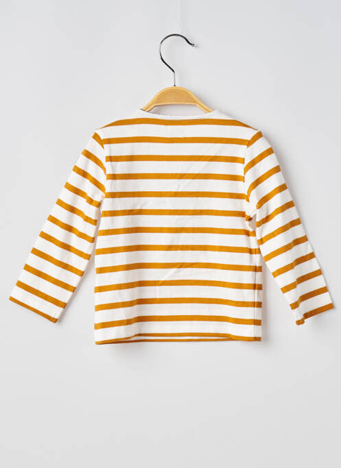 T-shirt manches longues manches longues jaune ELLE EST OU LA MER enfant