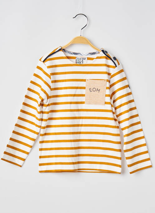 T-shirt jaune ELLE EST OU LA MER pour enfant