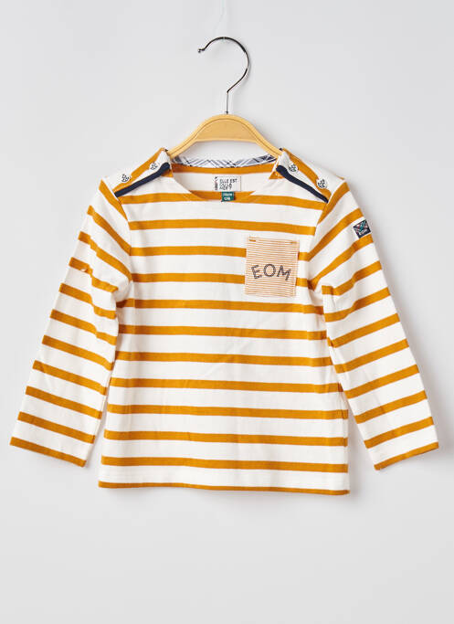 T-shirt jaune ELLE EST OU LA MER pour enfant