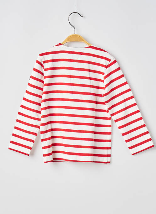T-shirt rouge ELLE EST OU LA MER pour enfant