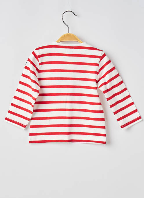 T-shirt rouge ELLE EST OU LA MER pour enfant