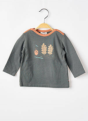 T-shirt manches longues manches longues vert MOULIN ROTY garçon