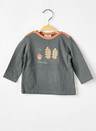 T-shirt manches longues manches longues vert MOULIN ROTY garcon