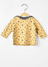 T-shirt manches longues manches longues jaune MOULIN ROTY garcon