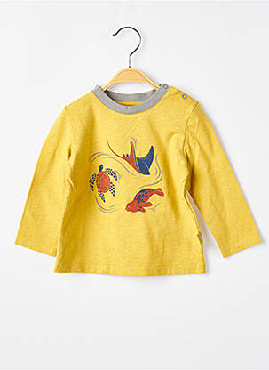 T-shirt manches longues manches longues jaune MOULIN ROTY garçon
