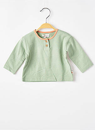 T-shirt manches longues manches longues vert MOULIN ROTY garçon