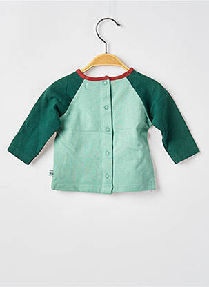 T-shirt fermeture pressionnée manches longues vert MOULIN ROTY garçon