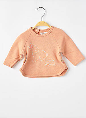 Sweat-shirt manches longues manches longues orange MOULIN ROTY fille