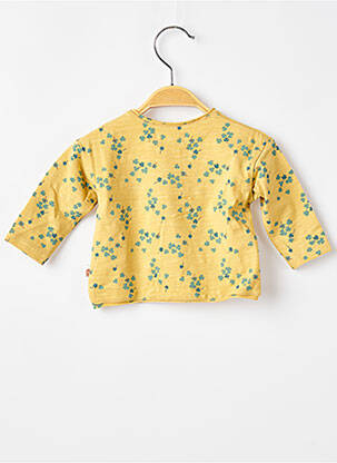 T-shirt coupe droite manches longues jaune MOULIN ROTY fille