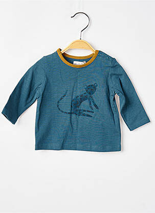T-shirt manches longues manches longues bleu MOULIN ROTY garçon