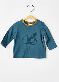 T-shirt manches longues manches longues bleu MOULIN ROTY garcon