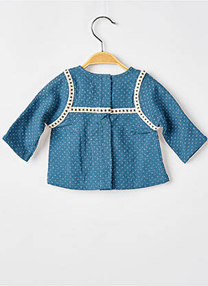 Top imprimé fantaisie manches longues bleu MOULIN ROTY fille