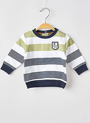 Sweat-shirt manches longues manches longues vert ELLE EST OU LA MER garcon