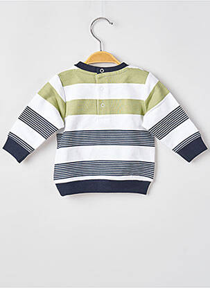 Sweat-shirt manches longues manches longues vert ELLE EST OU LA MER garcon