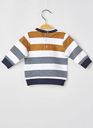 Sweat-shirt manches longues manches longues marron ELLE EST OU LA MER garcon