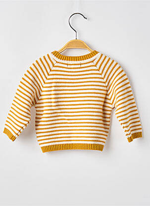 Pull col rond manches longues jaune MOULIN ROTY enfant