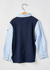 Chemise manches longues bleu ELLE EST OU LA MER pour garçon seconde vue