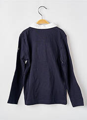 Polo bleu ELLE EST OU LA MER pour garçon seconde vue