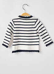 Pull blanc ELLE EST OU LA MER pour fille seconde vue