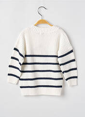 Pull blanc ELLE EST OU LA MER pour garçon seconde vue