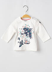 T-shirt blanc ELLE EST OU LA MER pour fille seconde vue