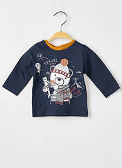 T-shirt bleu ELLE EST OU LA MER pour garçon seconde vue