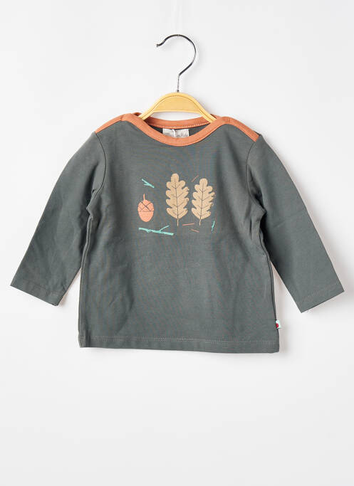 T-shirt manches longues manches longues vert MOULIN ROTY garcon