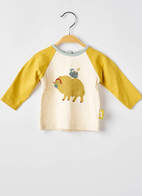 T-shirt manches longues manches longues jaune MOULIN ROTY garcon
