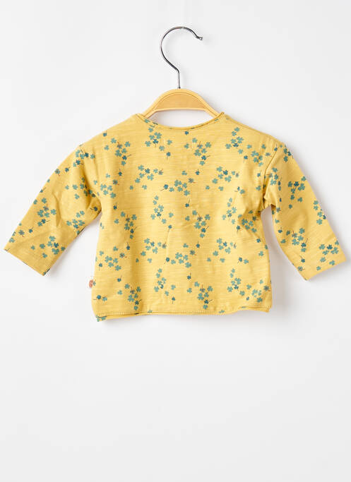 T-shirt coupe droite manches longues jaune MOULIN ROTY fille