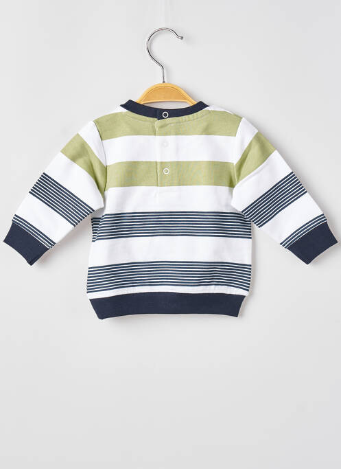 Sweat-shirt manches longues manches longues vert ELLE EST OU LA MER garcon