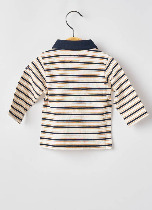 Polo beige ELLE EST OU LA MER pour garçon