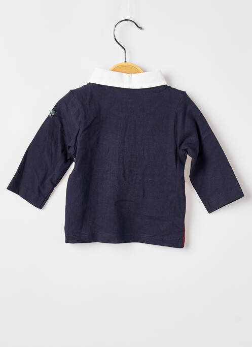 Polo bleu ELLE EST OU LA MER pour garçon