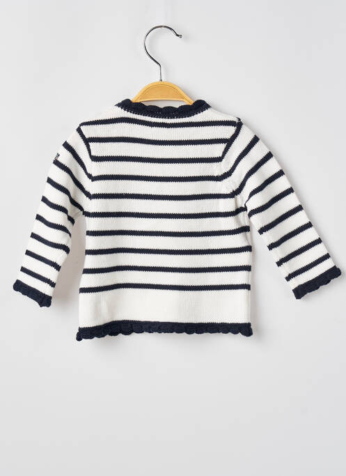 Pull blanc ELLE EST OU LA MER pour fille