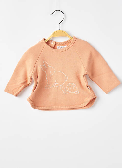 Sweat-shirt orange MOULIN ROTY pour fille