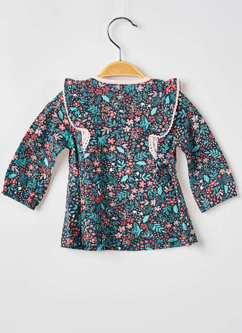 Top bleu ELLE EST OU LA MER pour fille