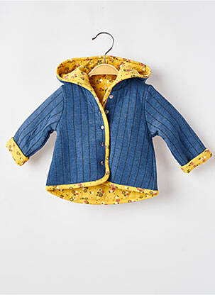 Veste casual fermeture boutonnée sur le devant bleu ELLE EST OU LA MER fille
