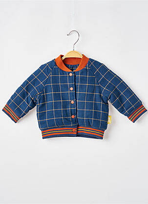 Manteau court imprimé fantaisie sans capuche bleu MOULIN ROTY garçon