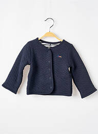 Veste casual col rond bleu ELLE EST OU LA MER fille