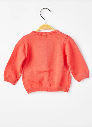 Gilet manches longues coupe droite rose ELLE EST OU LA MER fille