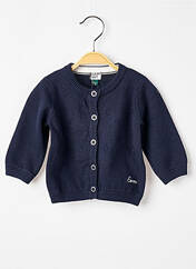 Gilet manches longues bleu ELLE EST OU LA MER pour fille seconde vue