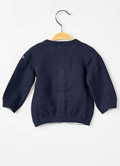 Gilet manches longues bleu ELLE EST OU LA MER pour fille seconde vue