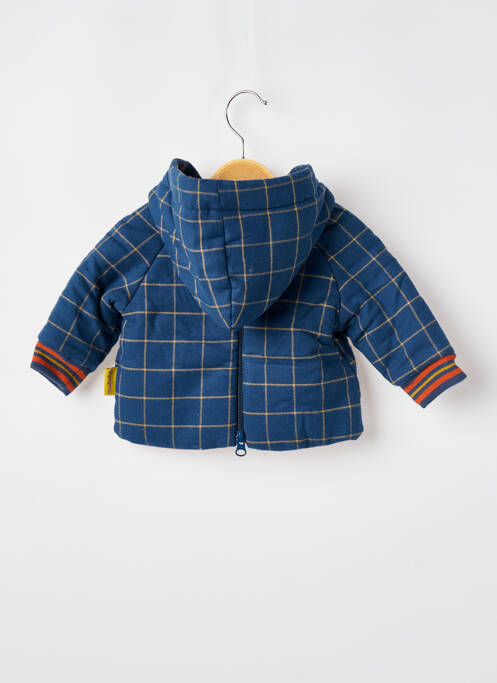 Manteau court fermeture boutonnée sur le devant a capuche bleu MOULIN ROTY garcon