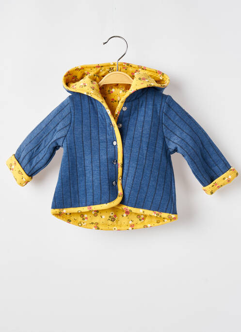 Veste casual fermeture boutonnée sur le devant bleu ELLE EST OU LA MER fille