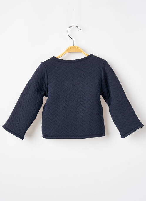Veste casual col rond bleu ELLE EST OU LA MER fille