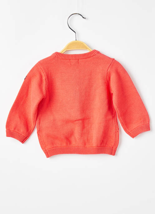 Gilet manches longues coupe droite rose ELLE EST OU LA MER fille