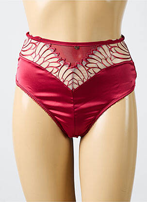 Culotte haute tissage satiné rouge SCANTILLY femme